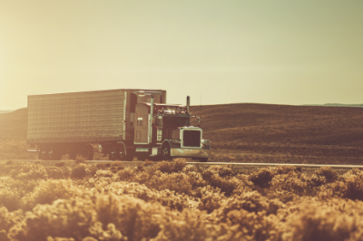 Trucker going home to his family for the day